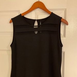Karen Millen Knit tank with Mesh Panel